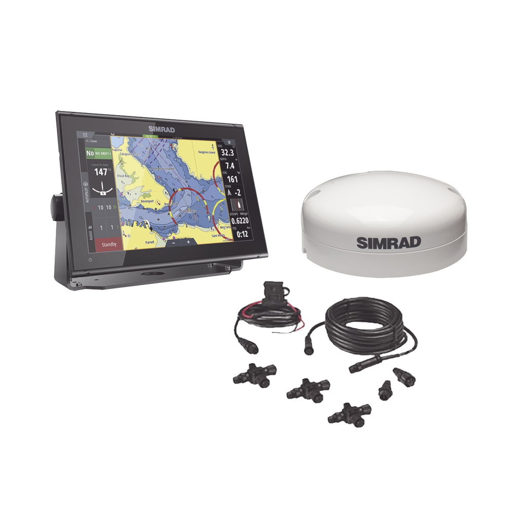 Kit de pantalla multifuncional GO12 con kit NMEA2000 y antena GS25
