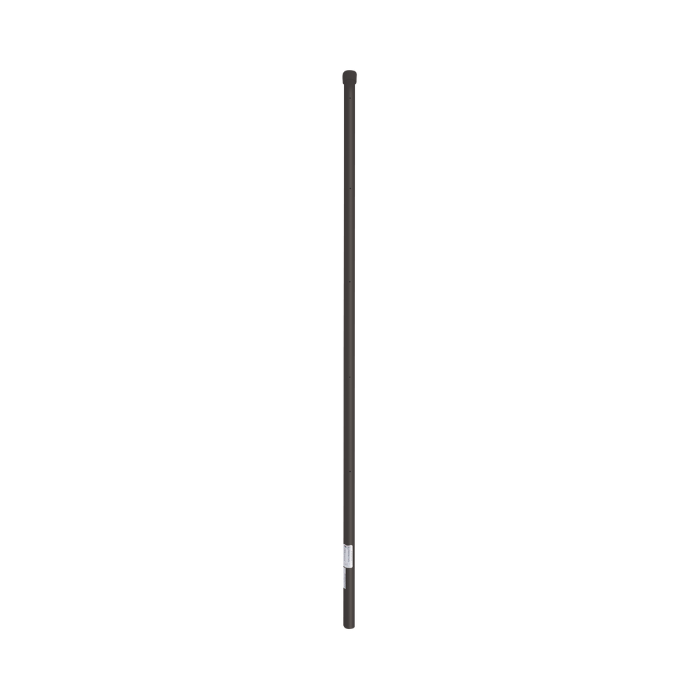 Poste de Esquina Negro de 1.2m para Cerca Electrificada de Tubo Galvanizado cal. 18 de 1