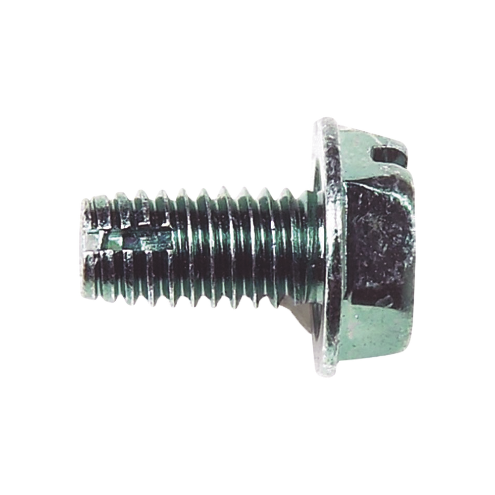Tornillo Ranurado de Unión a Tierra, #10-32 x 3/8, Color Verde, Bolsa de 100 Piezas