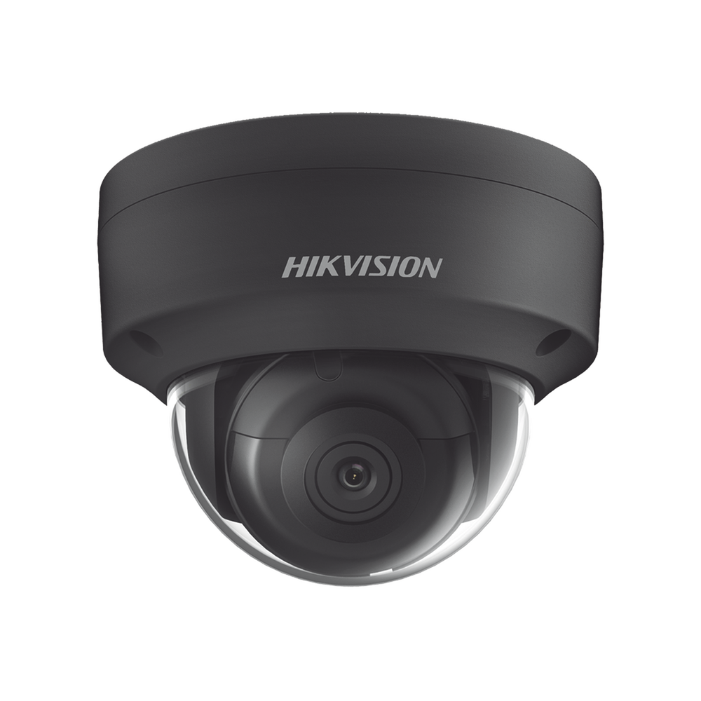 Domo IP 4 Megapixel Color Negro / Lente 2.8 mm / 40 mts IR EXIR / Exterior IP67 / IK10 /  WDR 120 dB / PoE / Videoanaliticos (Filtro de Falsas Alarmas) / Ultra Baja Iluminación