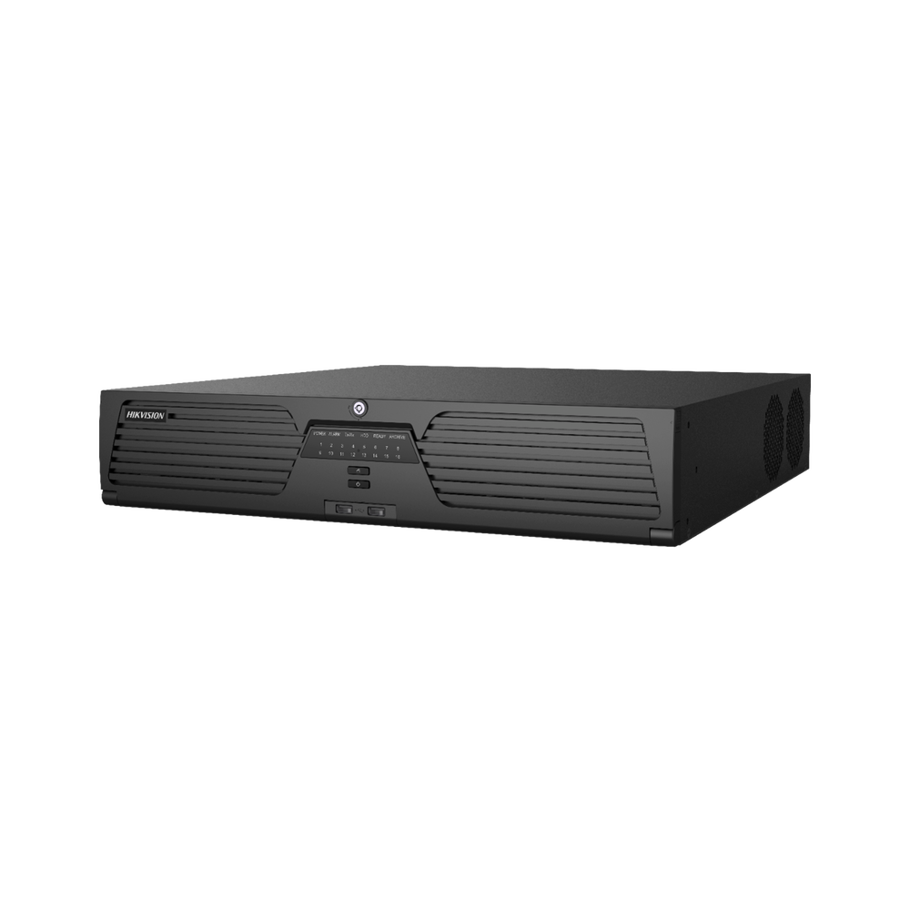 NVR 12 Megapixel (4K) / 16 Canales IP / 8 Bahías de Disco Duro / 2 Tarjetas de Red / Soporta RAID / HDMI en 4K / Soporta POS / Reconocimiento Facial / Bases de Datos / Hasta 100,000 Fotografías