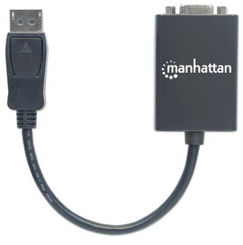 CABLE MANHATTAN 151962 DISPLAY PORT TO VGA CONVERTE MALE TO  VGA HD15 15CM BLACK