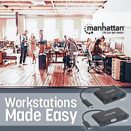 SUPER SPEED MANHATTAN 152037 USB-C HDMI CONVERTER USB3.1c MALE TO HDMI USB FEMALE BLACK SUPER SPEED MANHATTAN 152037 USB-C HDMI CONVERTER USB3.1c MALE TO HDMI USB FEMALE BLACK