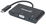 CABLE MANHATTAN 152044 SUPER SPEED USB-C VGA DOCKING CONVERTER BLACK