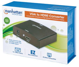 CABLE MANHATTAN CONVERTIDOR VGA TO HDMI CABLE MANHATTAN CONVERTIDOR VGA TO HDMI