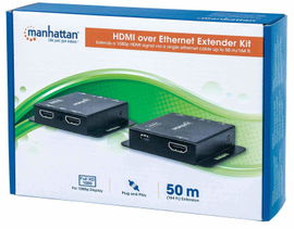ADAPTADOR MANHATTAN 207584 1080P HDMI OVER ETHERNET EXTENDER KIT 766623207584