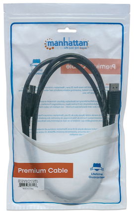 CABLE MANHATTAN 307116 DISPLAY PORT MONITOR M/M 2M BLACK 6.6FT
