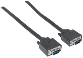 CABLE MANHATTAN SVGA HD15 M-M BLACK 15FT/4.5M