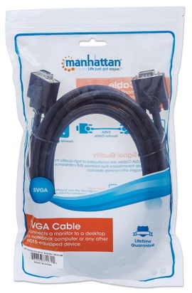 CABLE MANHATTAN SVGA HD15 M-M BLACK 15FT/4.5M