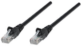 PATCH CORD RJ45 14FT/5M BLACK INTELLINET 5e
