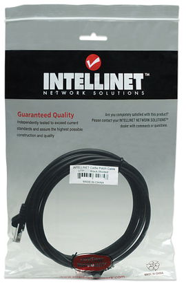 PATCH CORD RJ45 14FT/5M BLACK INTELLINET 5e PATCH CORD RJ45 14FT/5M BLACK INTELLINET 5e