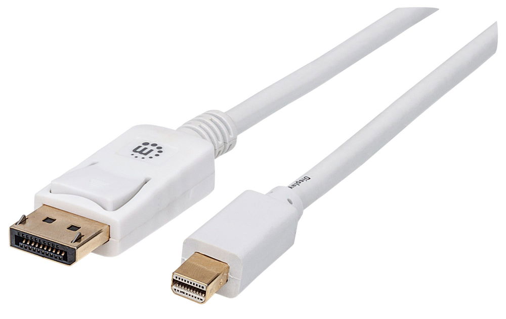 CABLE MANHATTAN 324748 MINI DP A MINI DPM-DPN WHITE 6FT/2M CABLE MANHATTAN 324748 MINI DP A MINI DPM-DPN WHITE 6FT/2M