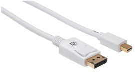 CABLE MANHATTAN 324748 MINI DP A MINI DPM-DPN WHITE 6FT/2M CABLE MANHATTAN 324748 MINI DP A MINI DPM-DPN WHITE 6FT/2M