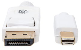CABLE MANHATTAN 324748 MINI DP A MINI DPM-DPN WHITE 6FT/2M CABLE MANHATTAN 324748 MINI DP A MINI DPM-DPN WHITE 6FT/2M
