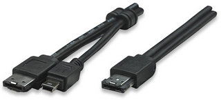 CABLE MANHATTAN ESATA+USB COMBO USBB5P+ESATA BLACK 1M 766623325318