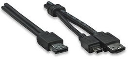 CABLE MANHATTAN ESATA+USB COMBO USBB5P+ESATA BLACK 1M 766623325318
