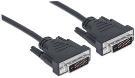 Cable MANHATTAN 328838 de Vídeo DigitalDVI-D Enlace Dual macho a DVI-D de Enlace Dual macho, negro, 1.8m