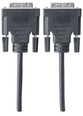 Cable MANHATTAN 328838 de Vídeo DigitalDVI-D Enlace Dual macho a DVI-D de Enlace Dual macho, negro, 1.8m