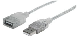 CABLE EXTENSION MANHATTAN USB MACHO/HEMBRA 1.8mt
