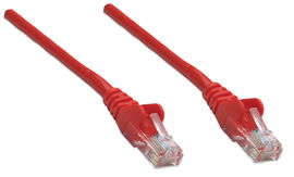 CABLE UTP PACH INTELINET CAT6 RED 1M/3FT RJ45M/RJ45M 342148