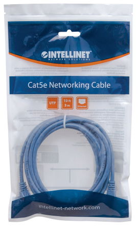 CABLE UTP PACH INTELLINET CAT.6 BLUE 2M/7FT
