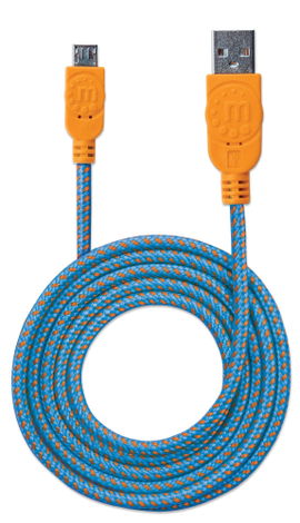 CABLE MANHATTAN 352727 MIC USB2 AM-MIC-BM 1.8M/6FT BLUE/ORANGE CABLE MANHATTAN 352727 MIC USB2 AM-MIC-BM 1.8M/6FT BLUE/ORANGE