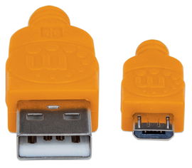 CABLE MANHATTAN 352734 MIC USB2 AM-MIC-BM 1M/3FT BLUE/ORANGE