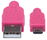 CABLE MANHATTAN 352741 MIC USB2 AM-MIC-BM 1.8M/6FT PURPURA/PINK