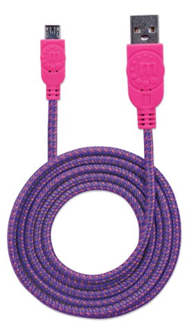 CABLE MANHATTAN 352741 MIC USB2 AM-MIC-BM 1.8M/6FT PURPURA/PINK