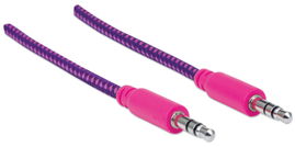 CABLE MANHATTAN 352826 STEREO 3.5mm 1M/3FT PURPURA/PINK CABLE MANHATTAN 352826 STEREO 3.5mm 1M/3FT PURPURA/PINK