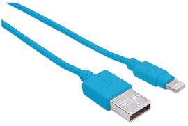 CABLE MANHATTAN 391467 ILINK LIGHTHING A-MALE 8PIN MAL 1M BLUE CABLE MANHATTAN 391467 ILINK LIGHTHING A-MALE 8PIN MAL 1M BLUE