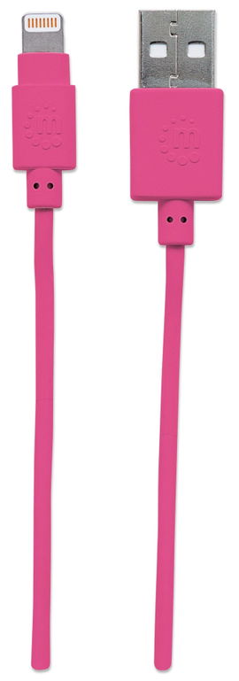 CABLE MANHATTAN 394222 ILINK LIGHTNING A-MALE / 8PIN MALE 1M PINK CABLE MANHATTAN 394222 ILINK LIGHTNING A-MALE / 8PIN MALE 1M PINK