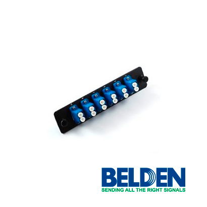 PANEL DE 6 ADAPTADORES DE FIBRA LC BELDEN AX101731 PANEL DE 6 ADAPTADORES DE FIBRA LC BELDEN AX101731