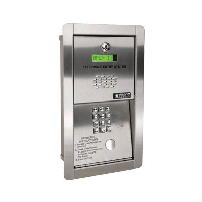 Audioportero telefónico / 600 números telefónicos / Control para 2 puertas / Gabinete para sobreponer/ Marcación a 16 digitos / Linea análoga o digital Audioportero telefónico / 600 números telefónicos / Control para 2 puertas / Gabinete para sobreponer/ Marcación a 16 digitos / Linea análoga o digital