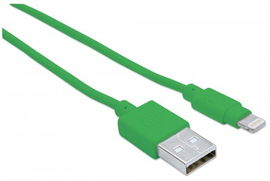 CABLE MANHATTAN 394215 GREEN ILINK LIGHTNING A-MALE/8PIN MALE 1.3M