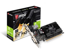 TARJETA VIDEO PCI-E MSI 2GB GT 710 2GD3 LP DDR3 DL-DVI-D HDMI VGA 912-V809-2024 LOW PROFILE