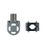 Soporte para antenas marinas con adaptadores de nailon para ajustarse a rieles cuadrados o redondos verticales u horizontales de 7/8″, 1″ y 11⁄4″