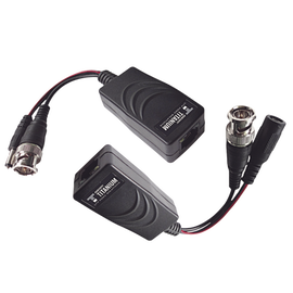 Kit de transceptores activos TURBO HD de 36 Vcd a 12 Vcd , a través de cable  UTP Cat5e / 6 . Transmision de 200 m en 4K