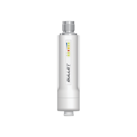 Radio airMAX Bullet-M2HP, hasta 100 Mbps, frecuencia de 2 GHz (2412 - 2472 GHz), No incluye adaptador PoE