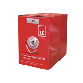 Bobina de 305 metros de cable, 22 AWG, 2 conductores, tipo CCA de color blanco, para aplicaciones en alarmas de intrusión/Control de Acceso/Automatización/ Interfonos y TV porteros.