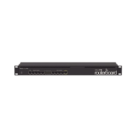 RouterBoard, 5 Puertos Gigabit, 5 Puertos Fast, Licencia Nivel 4 y montaje en Rack