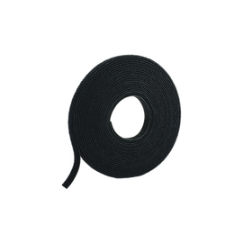 Rollo de Cinta de Contacto, de 15 Pies (4.5m) de Largo, 19.1 mm de Ancho, Color Negro