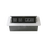 Caja horizontal de escritorio, con conector RJ45 Cat5e, RJ11, 2 contactos de 125v (11000-73201)