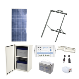 Kit Solar de 14 W con PoE Pasivo 24 Vcd para un radio de Ubiquiti airMAX o Cambium ePMP