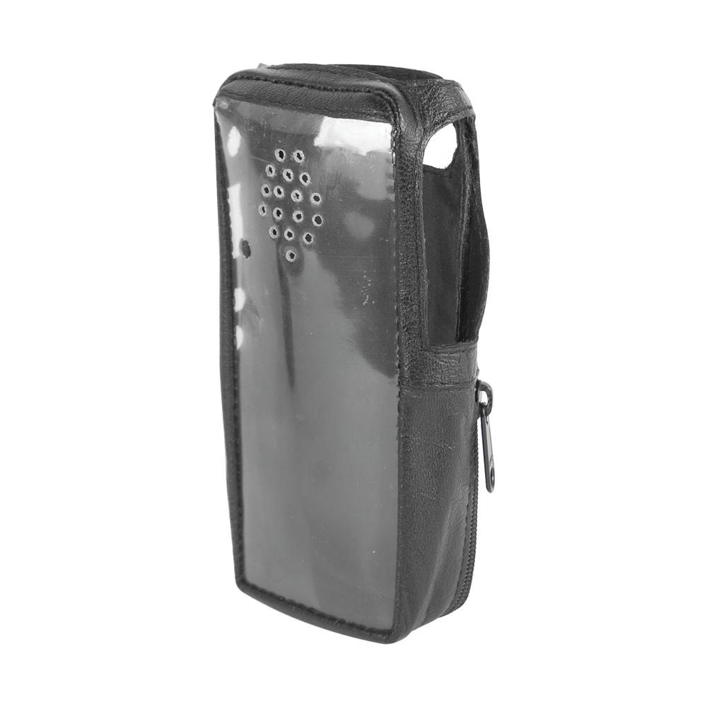 Leather Case with Strong Clear front Plastic for NX-5200/5300/5400 radios.