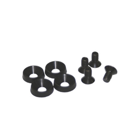 Kit de 4 tornillos y 4 arandelas de plástico para instalación de equipo en rack