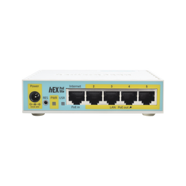 MikroTik RouterBOARD hEX lite RB750UPr2 - Router conmutador de 4 puertos -