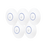 Paquete de 5 Access Point UniFi, doble banda 802.11ac, MIMO 2X2, soporta 100 clientes, hasta 867 Mbps, para interior, PoE 802.3af.