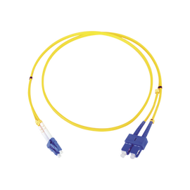Jumper de Fibra Óptica Monomodo LC/SC Duplex de 1 metro