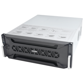 NVR 12 Megapixel (4K) / 128 canales IP / 24 Bahías de Disco Duro / 4 Puertos de Red / Soporta RAID con Hot Swap / NVR de Alto Desempeño